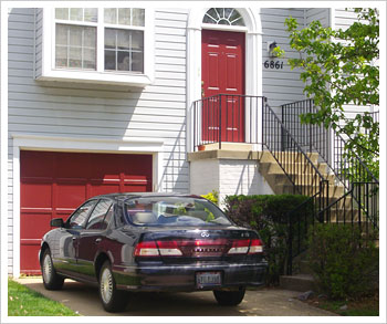 entry door and matching garage door